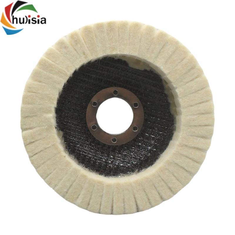 Len nỉ Bánh xe đánh bóng nắp đĩa đánh bóng Miếng đệm bề mặt kim loại Công cụ hoàn thiện cho máy mài Dự án DIY