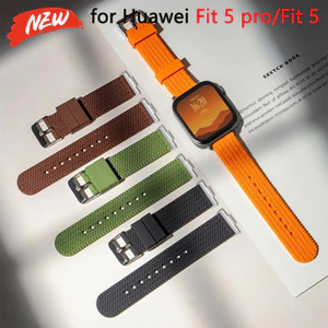 Dây đeo silicon cho Huawei Watch Fit 4 Pro / 5 Pro / Fit 5 / 4 / 3 Vòng đeo tay thể thao Correa band Thay thế dây đeo đồng hồ