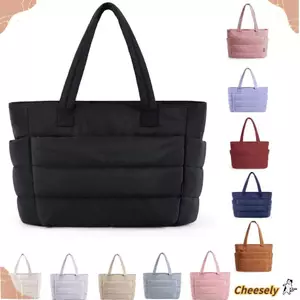 Túi xách nữ CHEESELY, Túi Tote nhiều túi dung tích lớn, Túi đi lại thông thường thời trang dành cho công sở du lịch Bãi biển Phòng tập thể dục