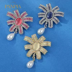 PNPIA- Thanh Lịch Retro Pháp Ngọc Trai Thổ Cẩm Cho Nữ Áo Kẻ Sọc Nơ Thiết Kế Sang Trọng Trang Sức Hàng Ngày Phụ Kiện