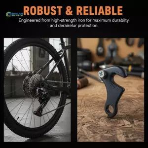 Móc treo Derailleur phía sau đa năng Bộ chuyển đổi bỏ rơi hợp kim CNC để thay thế xe đạp đường trường 2 lỗ mới