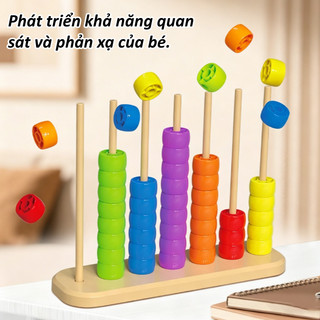 【BabyJoy】Trò chơi xếp chồng theo màu sắc,giáo dục nhận diện và học tập sớm cho trẻ em