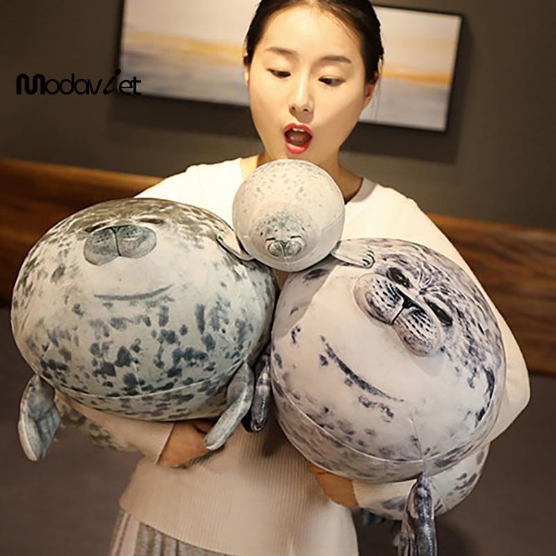 [modavietnamshop] Gối Angry Blob Seal Chubby 3D Mới Lạ Búp Bê Sư Tử Biển Đồ Chơi Nhồi Bông Sang Trọng Cho Bé Ngủ Ném Gối Quà Tặng Cho Bé Gái Đẹp