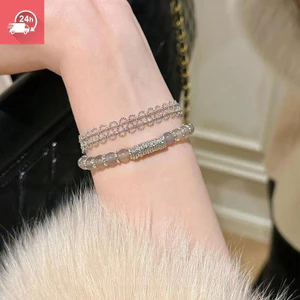 Vòng tay nữ đa năng ren bạc thủ công phong cách cổ điển