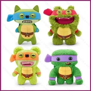YT4 Fugler x TMNT Teenage Mutant Ninja Turtles Mikey Raphael Ugly-Cute Cotton Sang Trọng Búp Bê plushie