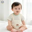 Bộ áo liền quần Cotton nguyên chất hai mảnh giả mùa hè cho bé / Bộ đồ ngắn tay sọc sơ sinh / Bộ đồ liền thân hình tam giác mềm mại thoải mái