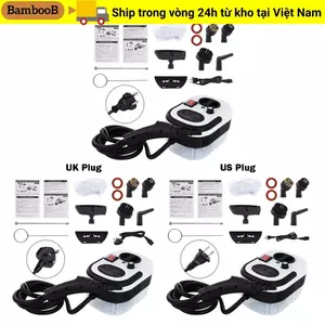 Máy làm sạch hơi nước cầm tay BAMBOOB, Máy làm sạch hơi nước áp suất cao đa chức năng, Máy làm sạch tự động di động 2500W chất lượng cao Vệ sinh nhà cửa