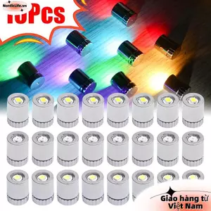 NORDICLIFE 10 Đèn LED Mini, Bóng đèn chạy bằng pin đầy màu sắc, Phụ kiện đồ chơi điện tử nhỏ cho đế đèn lồng