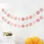 JCSYFAC Hoa Cúc Giấy Biểu Ngữ Nón Bánh Toppers Trẻ Em Bé Gái Sinh Nhật Hoa Cúc Chủ Đề Trang Trí Tiệc Treo Bunting Vòng Hoa Tiếp Liệu Mới