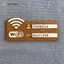 JCSYFAC 1 Dấu hiệu mật khẩu WiFi bằng gỗ mộc mạc, Bảng chỉ báo mạng không dây treo tường cổ điển, Phụ kiện trang trí nội thất đa năng Mới