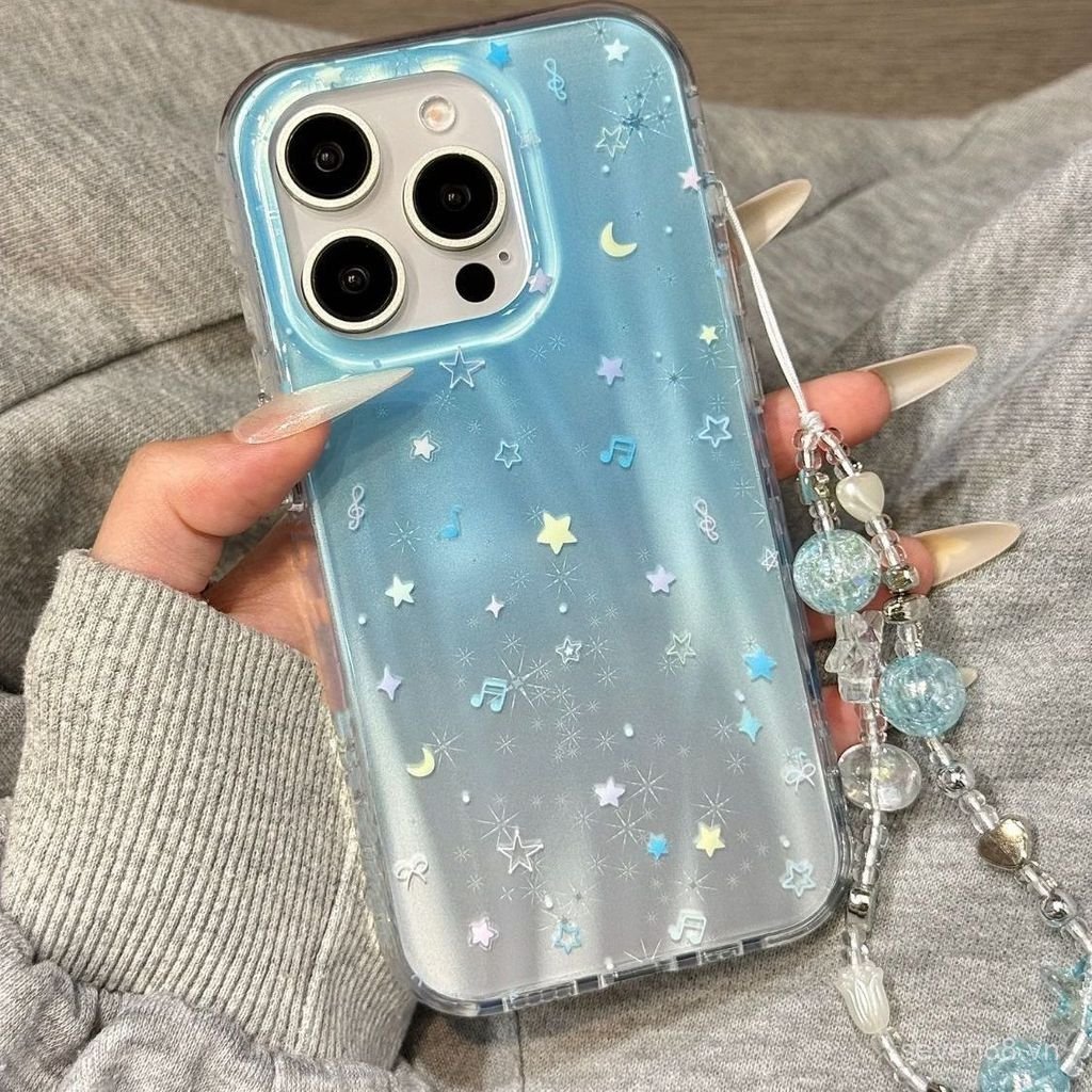 Ốp Điện Thoại Thích Hợp Cho iPhone 11 12 13 14 15 16 17 Pro max Plus Air ins Toàn Màn Hình Smudge Note Ngôi Sao Nhỏ Chống Sốc Vỏ Bảo Vệ Chống Sốc Bao Gồm Tất Cả 2IHZ