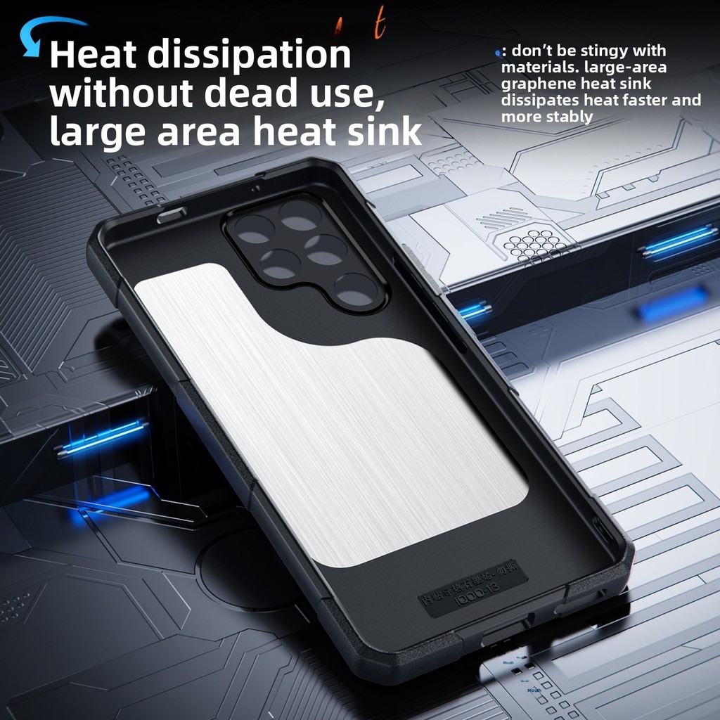 Mimi Mới cho Nubia Redmagic 11 10 9 Pro Plus 11 Air Z70 Z70s Z80 Ultra Realme Neo 8 Từ Graphene Làm mát tản nhiệt Vỏ điện thoại Armor Chống rơi Vỏ mỏng