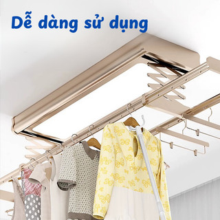 Cây Lấy Quần Áo Trên Cao Thông Minh MAISON, Gậy Phơi Đồ Kéo Dài Chất Liệu Thép Không Gỉ Dài 1.2M