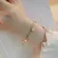 PNPIA- Vòng Tay Ngọc Hetian Cho Nữ Hợp Thời Trang Ngôi Sao Trái Tim sel Vòng Tay Quyến Rũ Cho Bé Gái Phụ Kiện Trang Sức Luy Vòng Tay