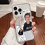 Ốp lưng iPhone họa tiết cậu bé phong cách Âu Mỹ hỗ trợ sạc không dây từ tính - iP 11/12/13/14/15/16/17/Plus/Air/Pro/Max
