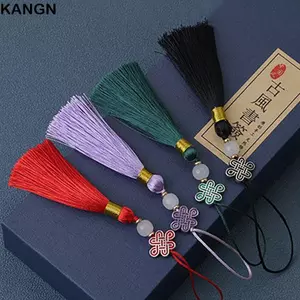 Mặt dây chuyền tua rua nút thắt Trung Quốc KANGN, Mặt dây chuyền điện thoại tua rua phong cách Trung Quốc đầy màu sắc, Thủ công DIY Treo trang trí Quần áo Mặt dây chuyền Túi phụ kiện
