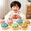 8.5cm Sáng Bóng Lấp Lánh Hạt Chảy Baozi Squishy Đồ Chơi Với Mini Hấp Hộp Mêsia Thị Giác Xúc Giác Kép Giảm Căng Thẳng Bóp Đồ Chơi