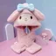 mũ cho bé .Mũ Kuromi Melody Loại 1 Cao Cấp – Siêu Mềm, Siêu Ấm Cho Bé 3 đến 12 Tuổi
