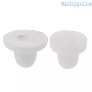 Unstop * Trắng Mềm Silicon Chống Trơn Kẹp Tai Miếng Lót Bông Tai Lưng Chặn Phụ Kiện DIY Tai Trang Sức Phát Hiện Thành Phần