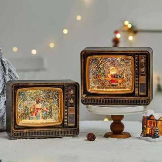 Phong Cách Mới Giáng Sinh Âm Nhạc Nổi Tuyết Tiêm TV Đèn Ngủ Quà Tặng Trang Trí Giáng Sinh Trang Trí Hộp Nhạc MTWR