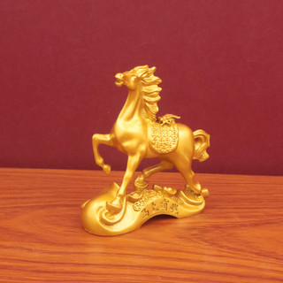 Fortune Ingot Cung Hoàng Đạo Ngựa Trang Trí Động Vật Nhà Phòng Khách Trang Trí Ruyi Tiền Nhảy Ngựa Trang Trí Thủ Công 25.12.8