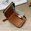 Ví nam doanh nhân Ví nam với 100 đô la Mỹ PatternWallet Da nam Walet Hộp đựng thẻ ảnh Ví dung tích lớn [Mina]