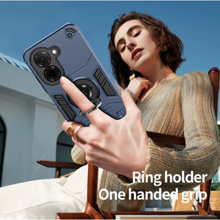 Dành Cho Redmi A5 Ốp điện thoại Nhẫn Đứng Giáp Lưng Cứng Bảo Vệ Hạng Nặng Khung TPU Mềm Chống Sốc Mỏng Vỏ