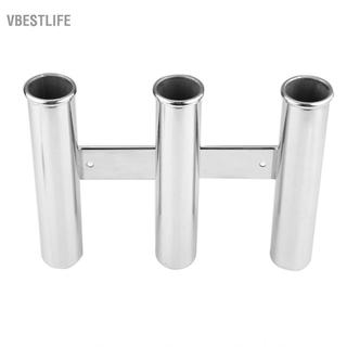 VBESTLIFE Acouto: Thuyền giữ cần câu bằng thép không gỉ Thuyền 3 ống giá liên kết Ống du thuyền biển Thể thao & Ngoài trời/Cần câu cá