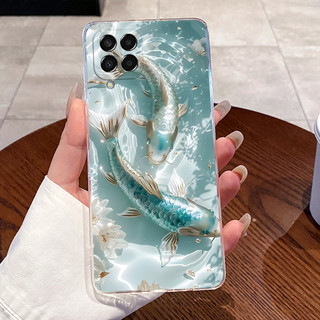Dành Cho Samsung M33 5G M336B M336K Dành Cho Samsung Galaxy M33 M53 5G Ốp Lưng Trong Suốt Sang Trọng Dễ Thương Thỏ Tình Yêu Ngộ nghĩnh Silicon Mềm Ốp Lưng
