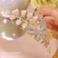 Ánh Sáng Sang Trọng Hợp Kim Lily Của Thung Lũng Tua Rua Kim Cương Lấy Kẹp Lưng Đầu Tóc Kích Thước Lớn Kẹp Tóc Cá Mập Kẹp Tóc Mũ Đội Đầu