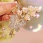 Ánh Sáng Sang Trọng Hợp Kim Lily Của Thung Lũng Tua Rua Kim Cương Lấy Kẹp Lưng Đầu Tóc Kích Thước Lớn Kẹp Tóc Cá Mập Kẹp Tóc Mũ Đội Đầu