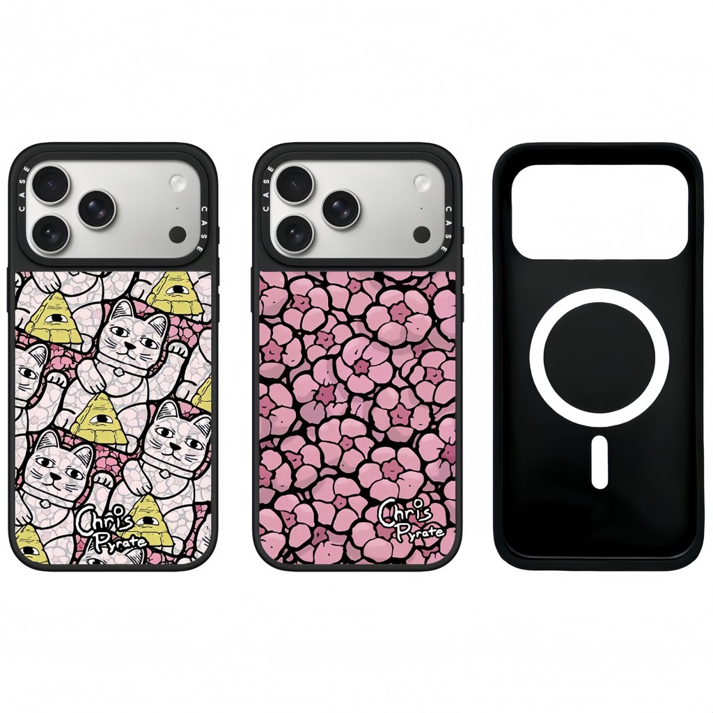 Ốp điện thoại gương hoa chữ cái từ tính cho IPhone 17 Pro Max 17 Air 16 15 14 13 12 11 Vỏ bảo vệ chống sốc