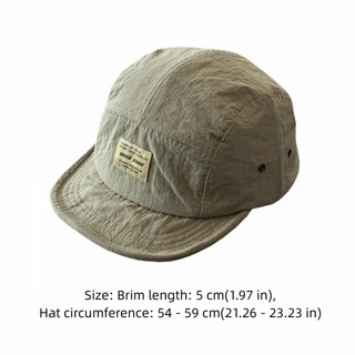 HIGHVIEWLS Mũ bóng chày ngắn vành, Thêu chữ nhẹ Mũ khô nhanh, Mũ mềm có thể điều chỉnh Mũ chống nắng thoáng khí cho nam giới