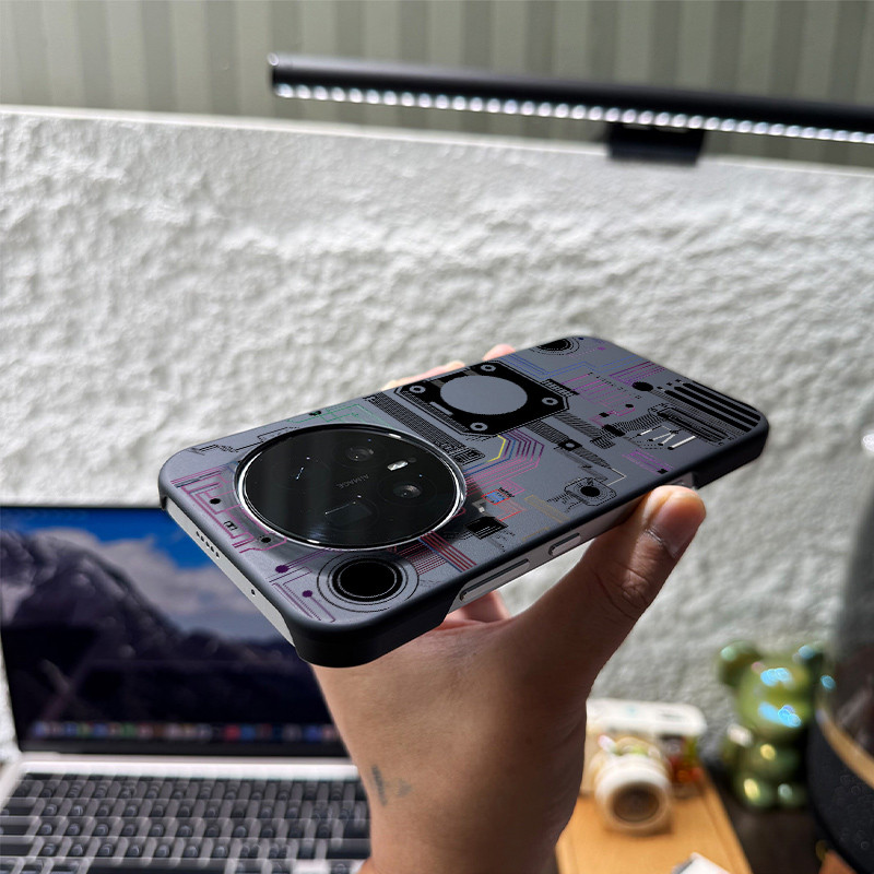 Dành Cho Honor Magic 8 Pro 7 Pro 6 5 Honor GT Pro Win RT 200 100 90 X60 Pro “Bảng Mạch ” Da Mỏng Cảm Giác Mờ Nửa Bao Da PC Vỏ Điện Thoại Chống Sốc