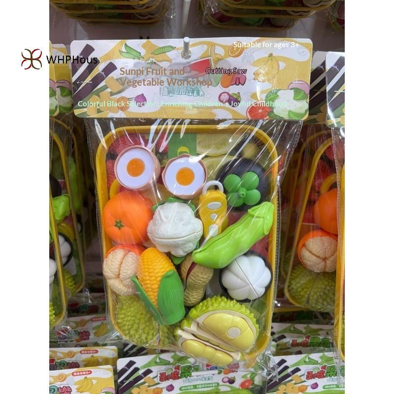 < WHPHous-t > 1 Bộ Đồ Chơi Cắt Thực Phẩm Trẻ Em Bằng Nhựa Nhà Bếp Rau Quả Giả Vờ Chơi Bộ Giáo Dục Cho Trẻ Tập Đi Phụ Kiện Nhà Chơi Đẹp