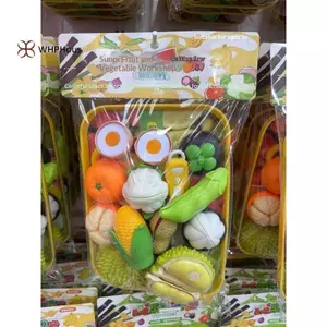 < WHPHous-t > 1 Bộ Đồ Chơi Cắt Thực Phẩm Trẻ Em Bằng Nhựa Nhà Bếp Rau Quả Giả Vờ Chơi Bộ Giáo Dục Cho Trẻ Tập Đi Phụ Kiện Nhà Chơi Đẹp
