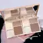 < Honeyba > Bảng điểm nổi bật bốn màu Face Matte Shadow Lasting Glow Brighten Contour Shimmer Powder 3D Nose Cosmetics Nice
