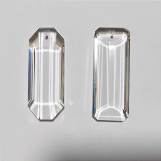 Mặt dây chuyền phụ kiện đèn pha lê dài nhiều mặt có rèm cửa có lỗ treo hạt 30 * 100, 30 * 76 chùa, ODLP hình bát giác