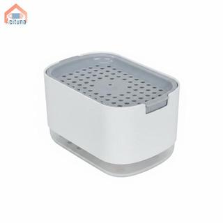 Hướng dẫn sử dụng nhà bếp Hộp đựng xà phòng Máy bơm ép chất lỏng Chất tẩy rửa lưu trữ ABS Đĩa xà phòng rửa chén để giặt và làm sạch