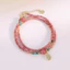 Mới Phong Cách Trung Quốc Rhodolite May Mắn May Mắn Vòng Hạt Vòng Cổ Nữ Thiết Kế Phù Hợp Với Vòng Cổ Tay Nữ