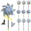 PWSEND Phản Quang Pinwheel, Chống Chim Orchard Bảo Vệ Chim Repeller Pinwheels, Cối Xay Gió Lái Xe Bền Đẹp Chống Thời Tiết Sparkly Scarecrow Pinwheel Cho Bãi Cỏ