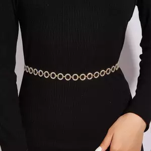 PNPIA- Dây Xích Thắt Lưng Nữ Sang Trọng Thời Trang Vintage Trang Sức Cơ Thể Trang Trí Đầm Dây Xích Dây Thắt Lưng Dây Xích Thắt Lưng Thời Trang Thắt Lưng Nữ Văn Phòng