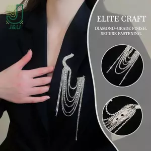 Pin Trâm Cài Hình Học Nữ Với Kẹp Ve Áo Nhiều Lớp Cho Áo Dạ Hội Công Sở Nhìn