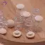 HFTOY 4 Cái / bộ Nhà Búp Bê Mini Candy Jar Nhà Bếp Thực Phẩm Chơi Cảnh Bình Bảo Quản Trong Suốt ~
