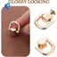 Đồng thau D Ring Studs 8 CÁI cho ví, cho đinh tán Ví Dây đeo phần cứng có dụng cụ đục lỗ-cho dây đeo túi xách bằng da DIY