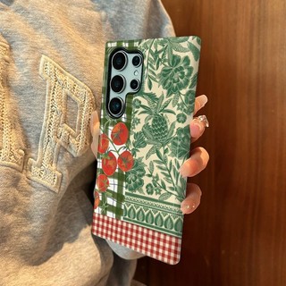 Ốp lưng Tomato Pattern s26ultra thích hợp cho Samsung s26 s22u s23 plus s23FE s24 s25 plus A55 A56 A36 ốp lưng điện thoại di động