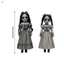 Cặp song sinh đáng sợ Halloween Yard Dấu hiệu cọc Đồ dùng dự tiệc Trick-or-Treeing ngoài trời cho hiên nhà sân vườn ngoài trời