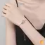 Vòng tay trái tim màu bạc cho bé gái Dây chuyền Zircon lấp lánh có thể điều chỉnh độ dài cho những dịp thường ngày và đặc biệt mới