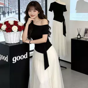 Phong Cách Hàn Quốc Cotton Nguyên Chất Áo Nữ Mùa Hè 2026 Phối Ren Áo Thun Ngắn Tay Ôm-Fit Mỏng Hơn Nhìn Niche Thiết Kế Cảm Giác
