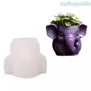 Unstop * Khuôn silicon đa chức năng để đúc bê tông nhựa Trang trí Chậu trồng cây mọng nước và trưng bày trang sức